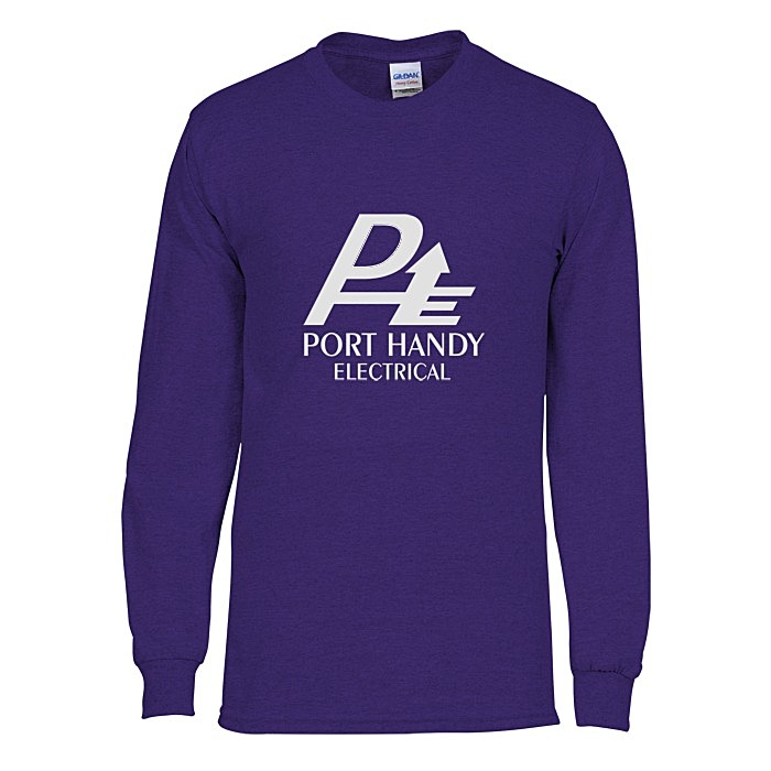 Custom Gildan Heavy Cotton LS T-Shirt - Men's - Screen