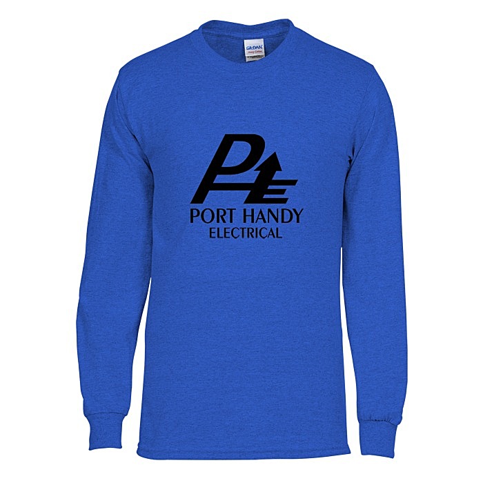 Custom Gildan Heavy Cotton LS T-Shirt - Men's - Screen