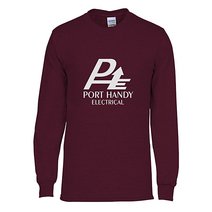 Custom Gildan Heavy Cotton LS T-Shirt - Men's - Screen