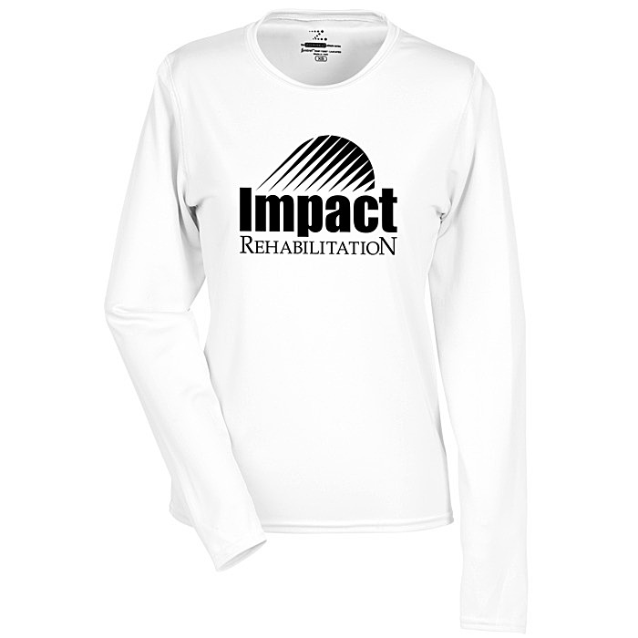 Custom Boston Long Sleeve Training Tech Tee - Ladies' - Screen