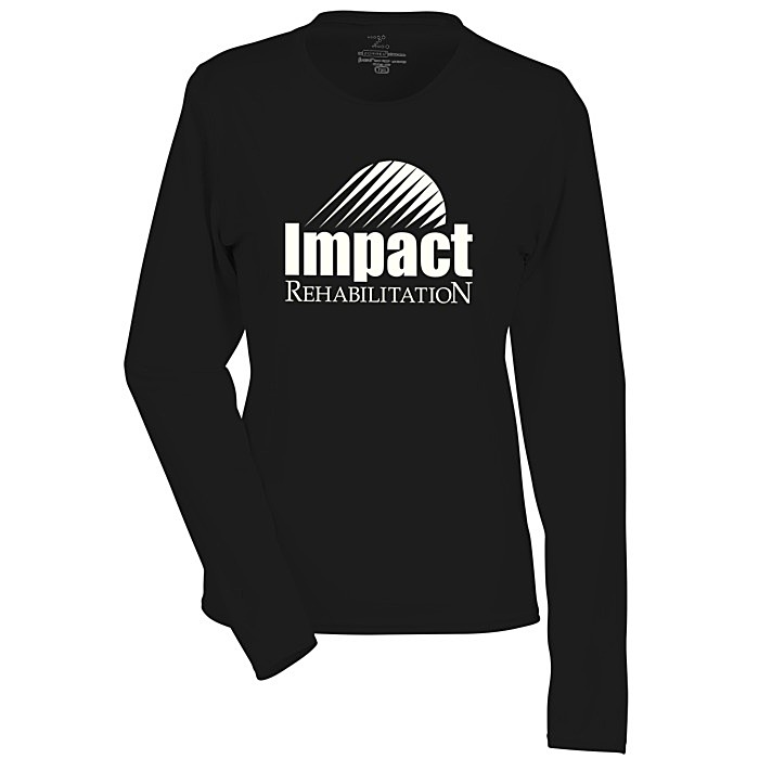 Custom Boston Long Sleeve Training Tech Tee - Ladies' - Screen