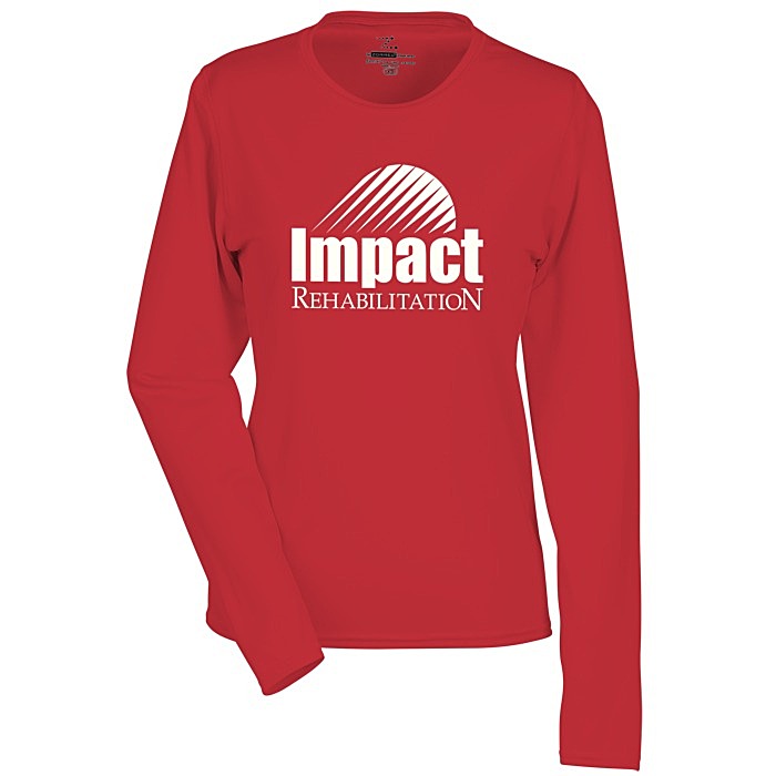 Custom Boston Long Sleeve Training Tech Tee - Ladies' - Screen