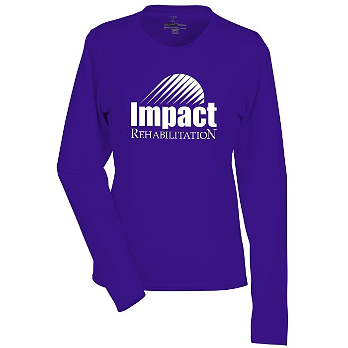 Custom Boston Long Sleeve Training Tech Tee - Ladies' - Screen