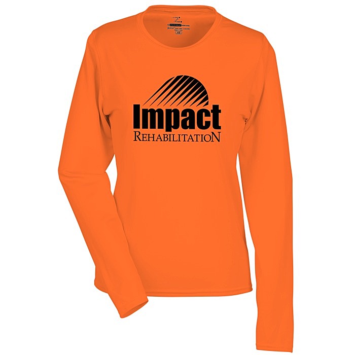 Custom Boston Long Sleeve Training Tech Tee - Ladies' - Screen