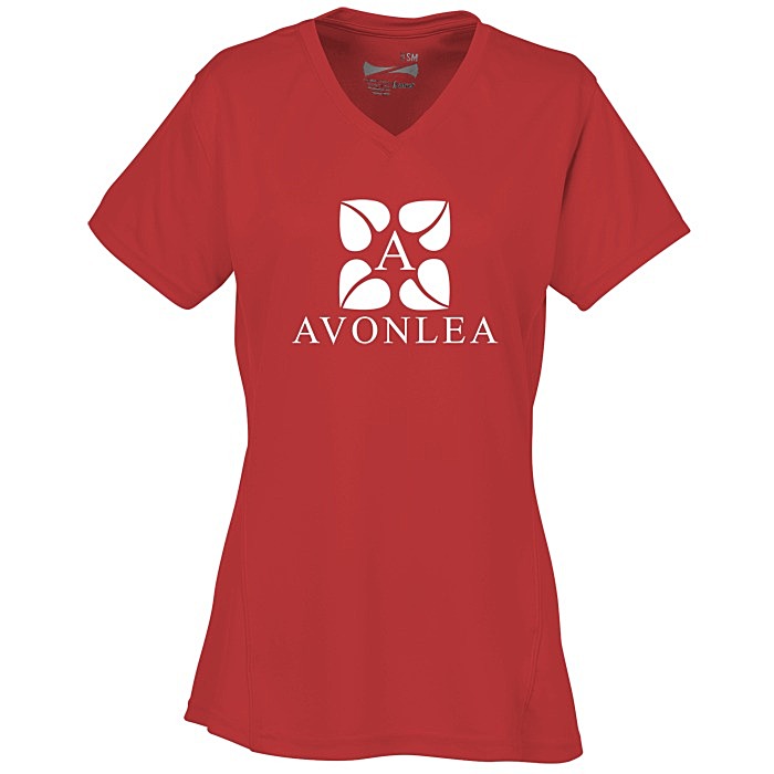 Custom Boston V-Neck Training Tech Tee - Ladies' - Screen