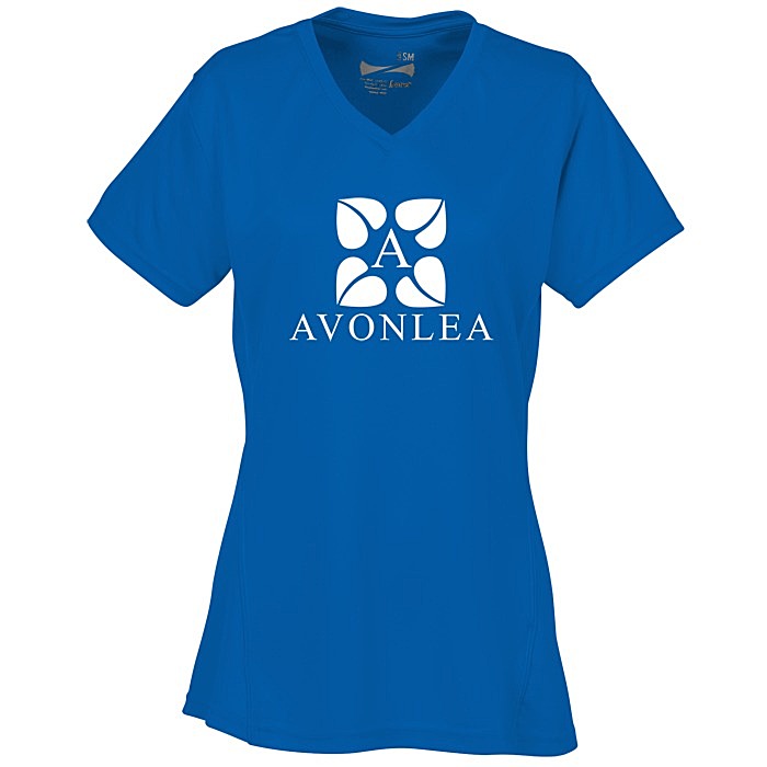 Custom Boston V-Neck Training Tech Tee - Ladies' - Screen