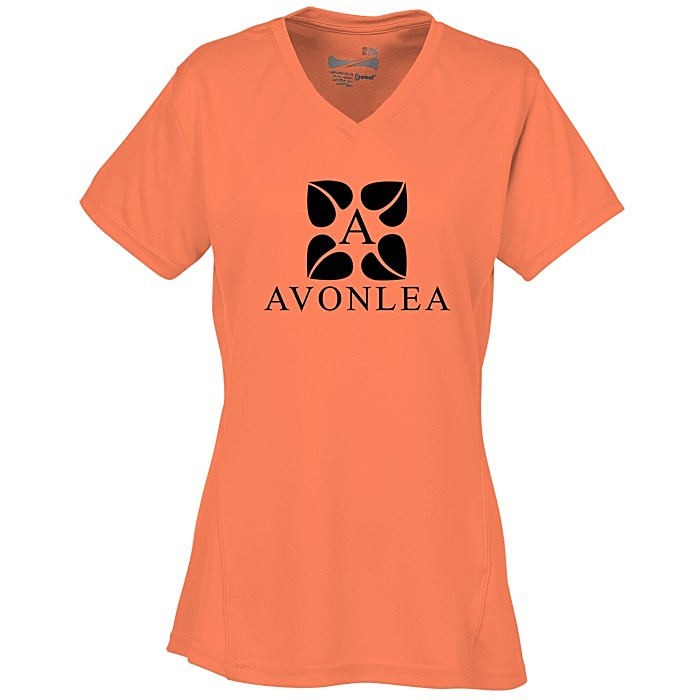 Custom Boston V-Neck Training Tech Tee - Ladies' - Screen
