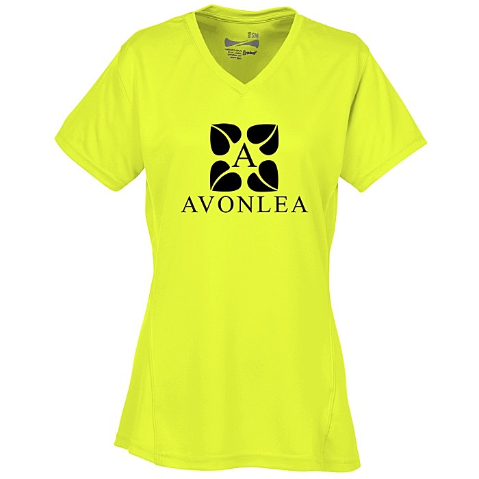 Custom Boston V-Neck Training Tech Tee - Ladies' - Screen