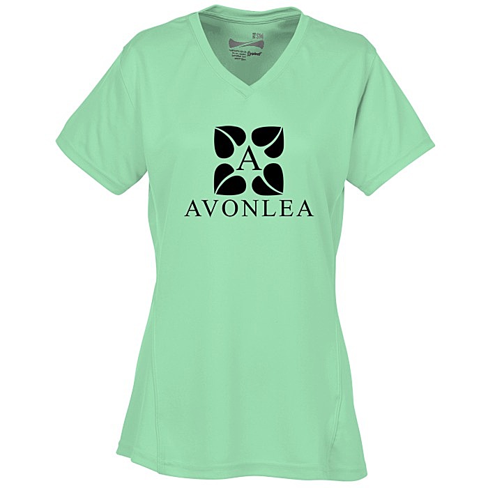Custom Boston V-Neck Training Tech Tee - Ladies' - Screen