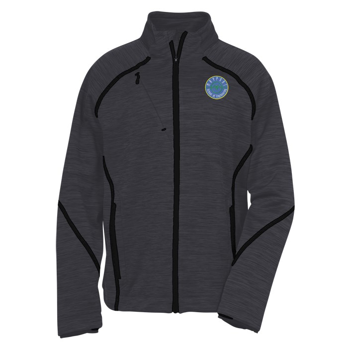 Custom Melange Bonded Fleece Jacket - Men's