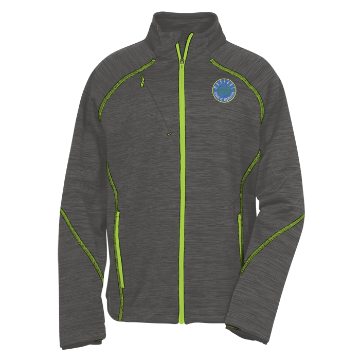 Custom Melange Bonded Fleece Jacket - Men's