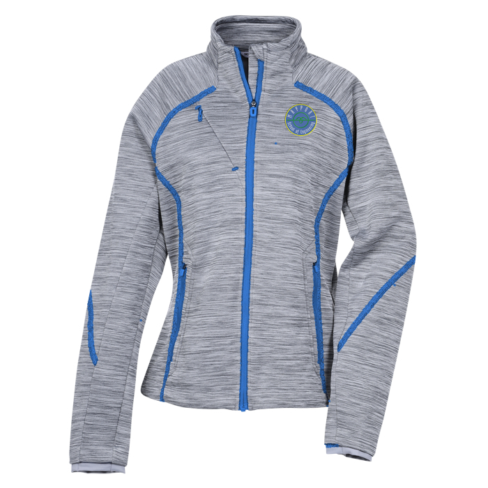 Custom Melange Bonded Fleece Jacket - Ladies'