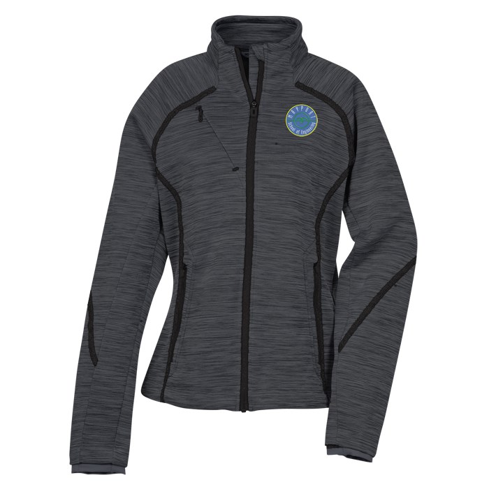 Custom Melange Bonded Fleece Jacket - Ladies'