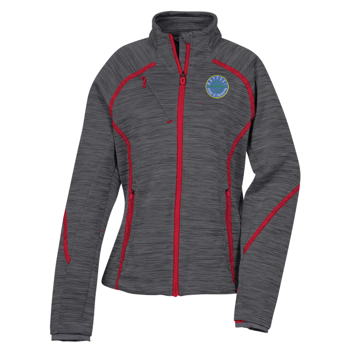Custom Melange Bonded Fleece Jacket - Ladies'