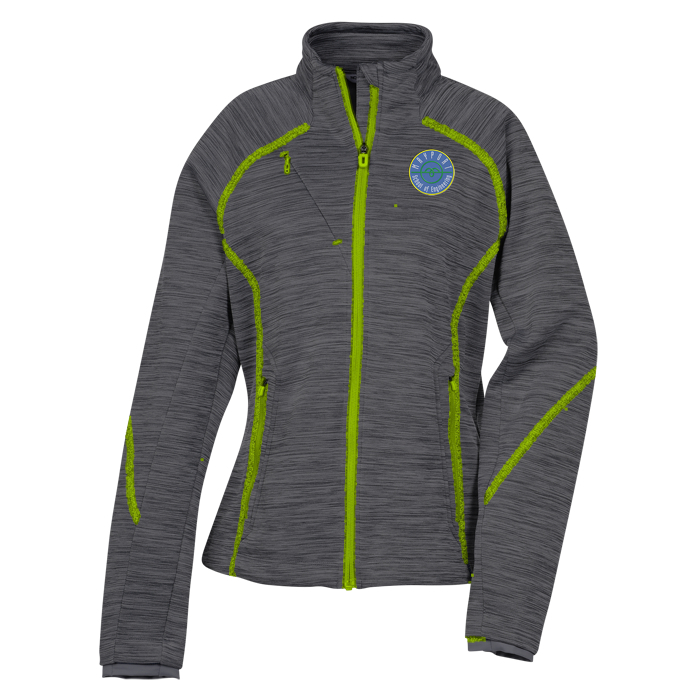 Custom Melange Bonded Fleece Jacket - Ladies'