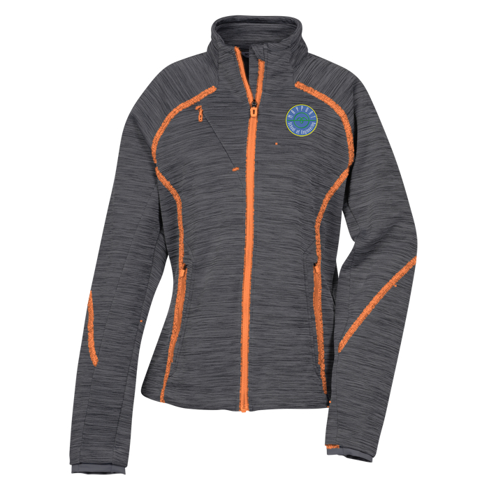 Custom Melange Bonded Fleece Jacket - Ladies'