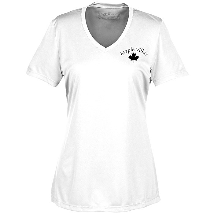 Custom Pro Team Moisture Wicking V-Neck Tee - Ladies' - Screen