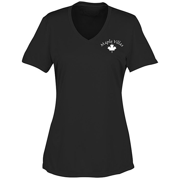 Custom Pro Team Moisture Wicking V-Neck Tee - Ladies' - Screen