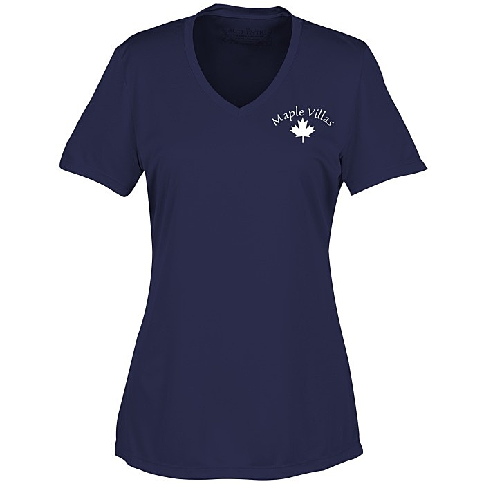 Custom Pro Team Moisture Wicking V-Neck Tee - Ladies' - Screen