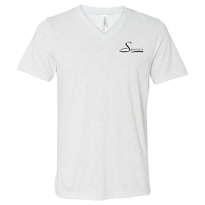 Custom Bella+Canvas Tri-Blend V-Neck T-Shirt - Men's - Screen