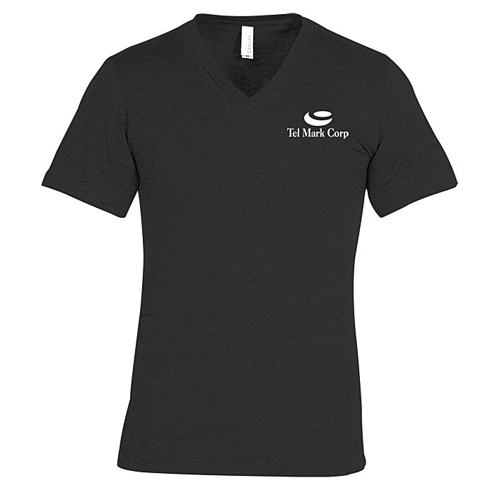 Custom Bella+Canvas Tri-Blend V-Neck T-Shirt - Men's - Screen