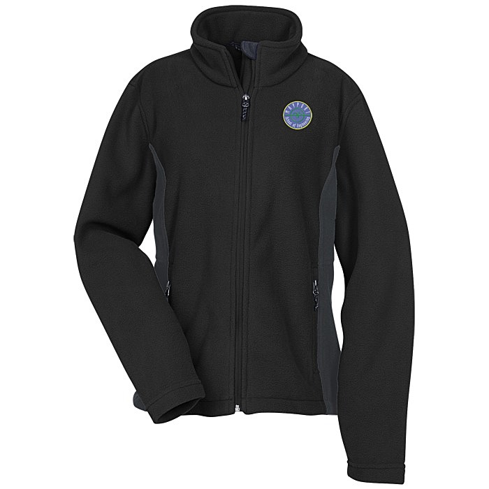 Custom Crossland Colourblock Fleece Jacket - Ladies' - 24 hr