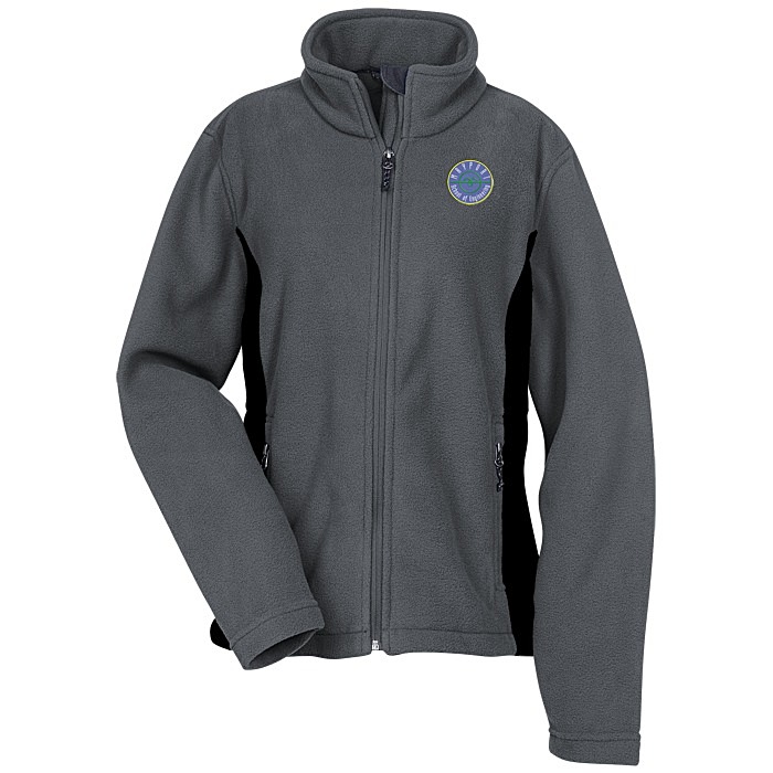Custom Crossland Colourblock Fleece Jacket - Ladies' - 24 hr
