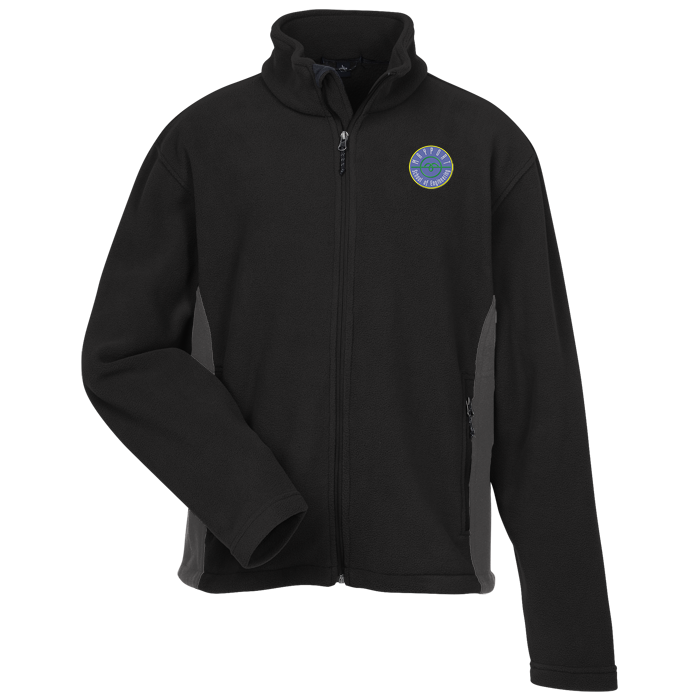 Custom Crossland Colourblock Fleece Jacket - Men's - 24 hr