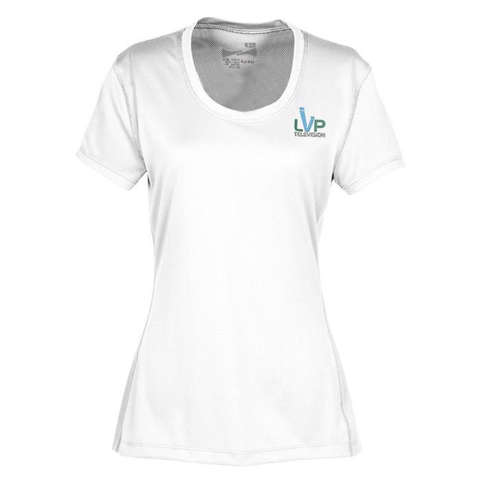 Custom Popcorn Knit Performance Tee - Ladies' - Embroidered