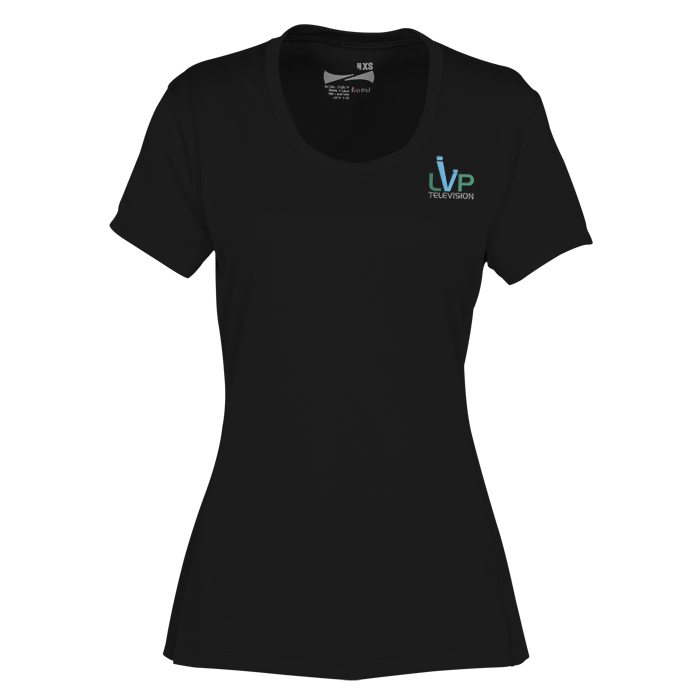 Custom Popcorn Knit Performance Tee - Ladies' - Embroidered