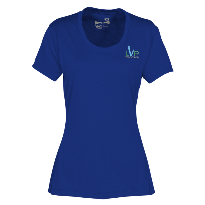 Custom Popcorn Knit Performance Tee - Ladies' - Embroidered