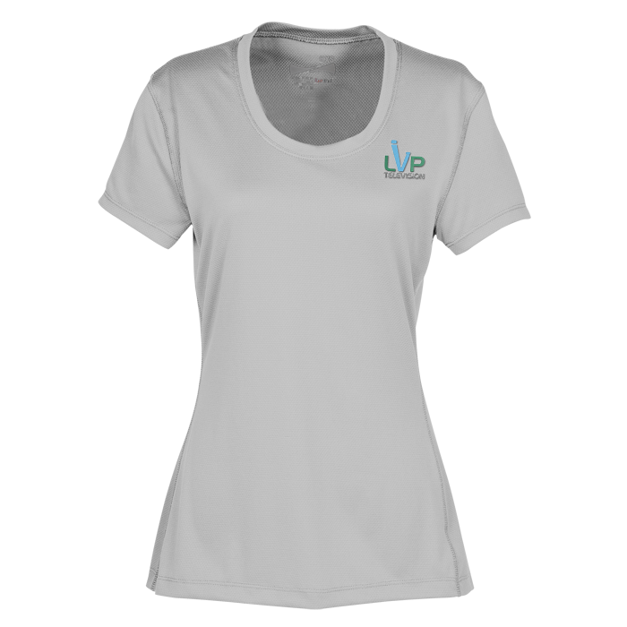 Custom Popcorn Knit Performance Tee - Ladies' - Embroidered