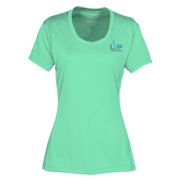 Custom Popcorn Knit Performance Tee - Ladies' - Embroidered