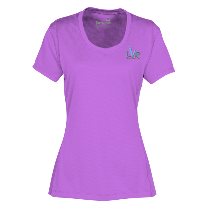 Custom Popcorn Knit Performance Tee - Ladies' - Embroidered