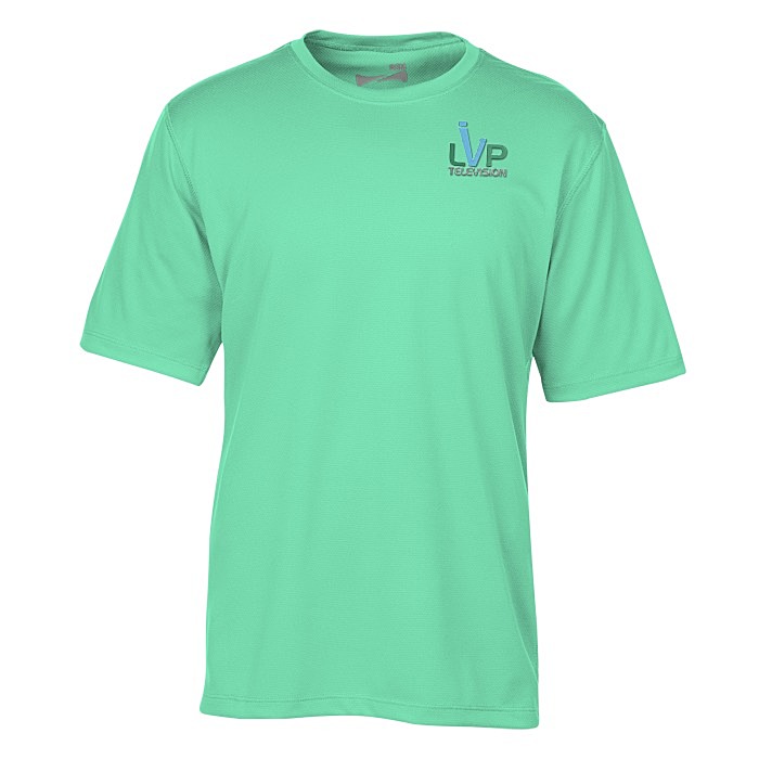 Custom Popcorn Knit Performance Tee - Men's - Embroidered