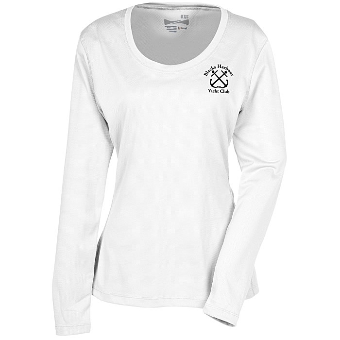 Custom Popcorn Knit Performance Long Sleeve Tee - Ladies' - Screen