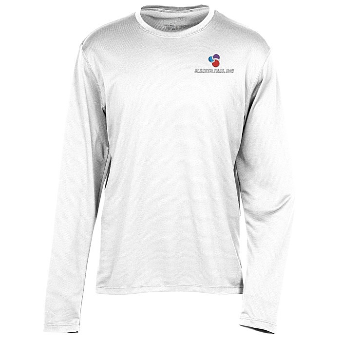 Custom Popcorn Knit Performance Long Sleeve Tee - Men's - Embroidered