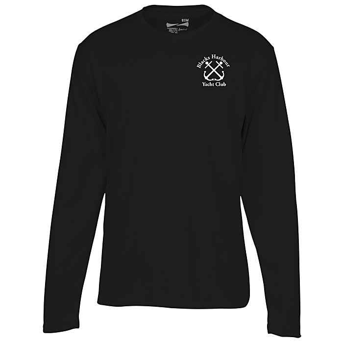 Custom Popcorn Knit Performance Long Sleeve Tee - Men's - Screen