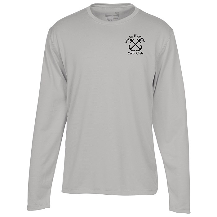 Custom Popcorn Knit Performance Long Sleeve Tee - Men's - Screen