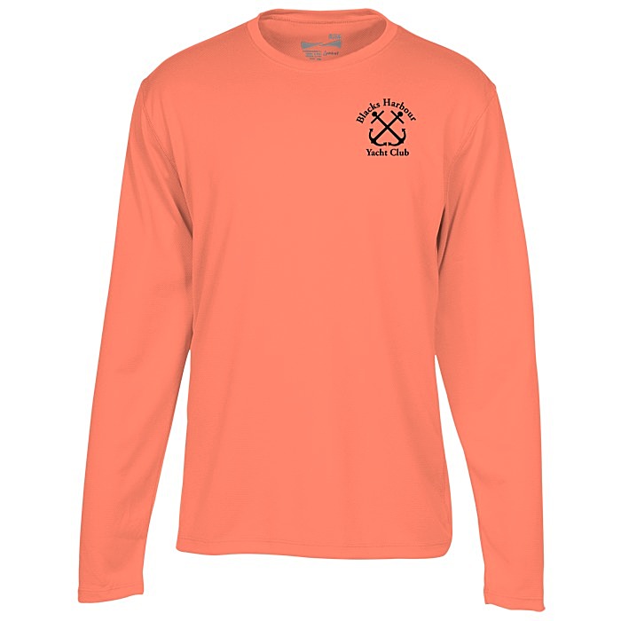 Custom Popcorn Knit Performance Long Sleeve Tee - Men's - Screen