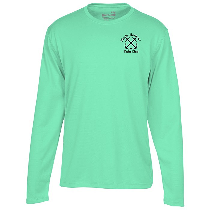 Custom Popcorn Knit Performance Long Sleeve Tee - Men's - Screen