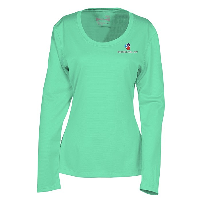 Custom Popcorn Knit Performance Long Sleeve Tee - Ladies' - Embroidered
