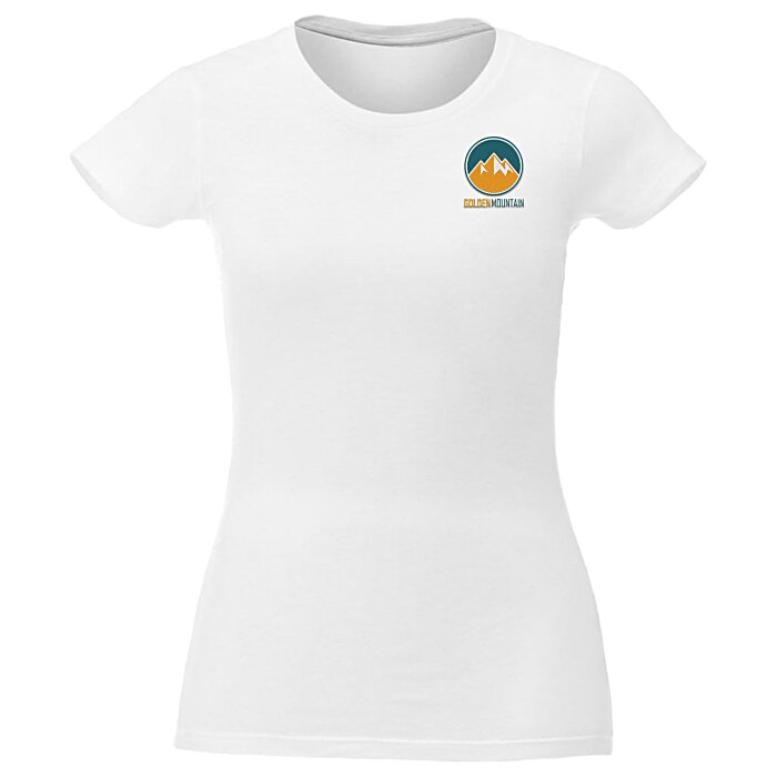 Custom Bodie Heathered Blend Tee - Ladies' - Embroidered
