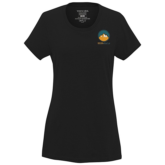 Custom Bodie Heathered Blend Tee - Ladies' - Embroidered