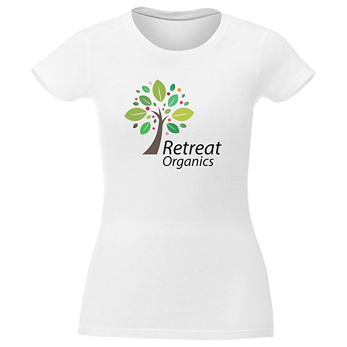 Custom Bodie Heathered Blend Tee - Ladies' - Full Colour