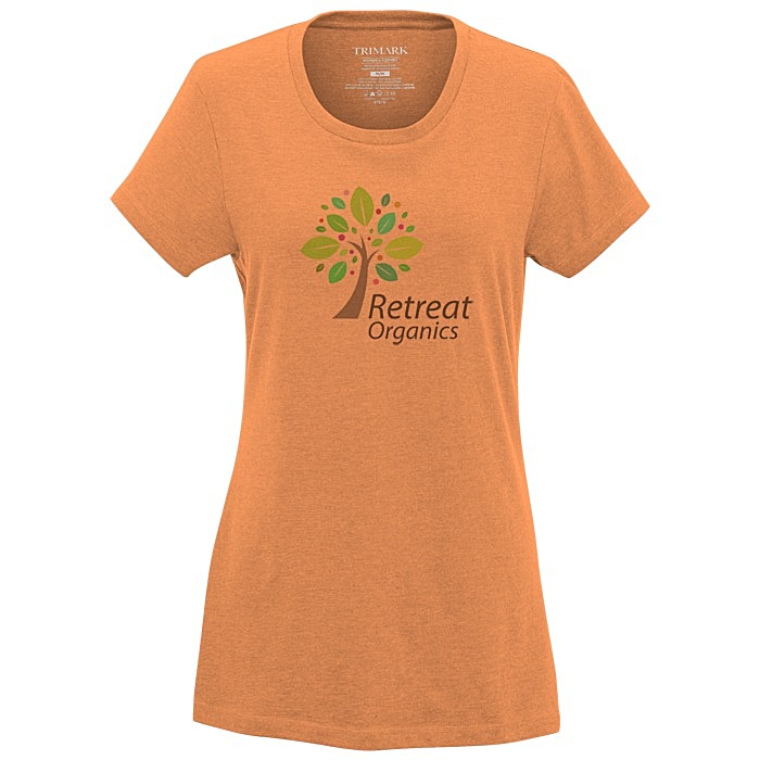 Custom Bodie Heathered Blend Tee - Ladies' - Full Colour