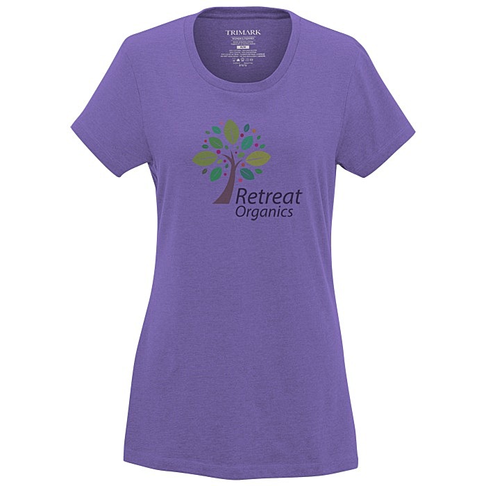 Custom Bodie Heathered Blend Tee - Ladies' - Full Colour