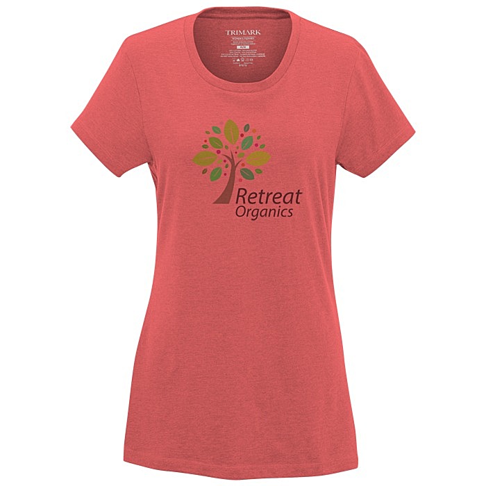 Custom Bodie Heathered Blend Tee - Ladies' - Full Colour