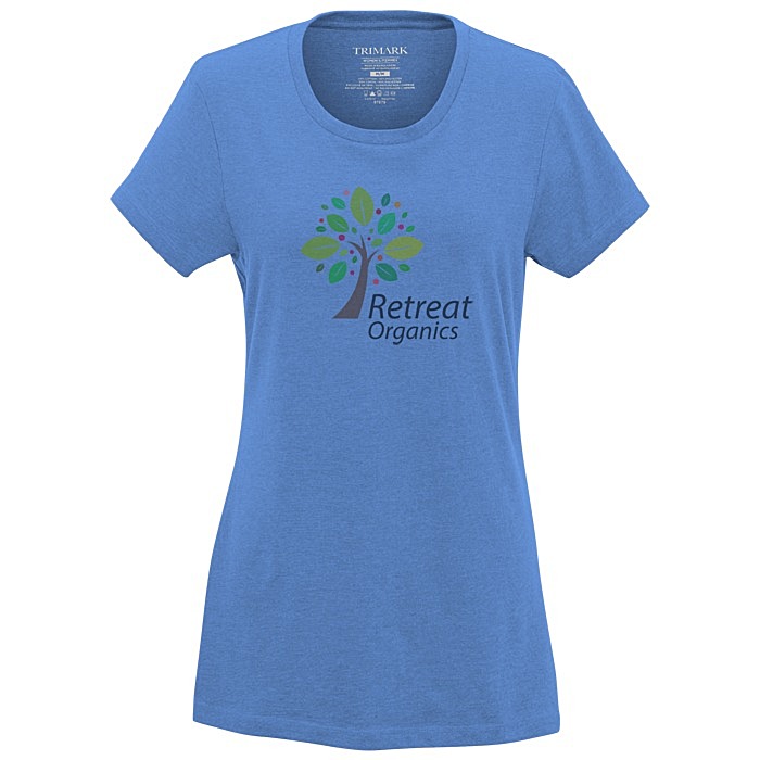 Custom Bodie Heathered Blend Tee - Ladies' - Full Colour