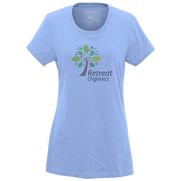 Custom Bodie Heathered Blend Tee - Ladies' - Full Colour